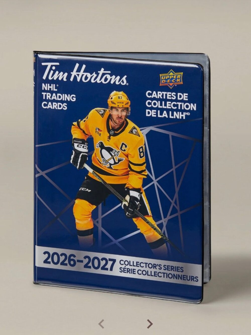 Tim Hortons 2026-2027 Upper Deck NHL Trading Cards Collector's Series Binder